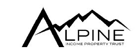  Alpine Income Property Trust, Inc. 